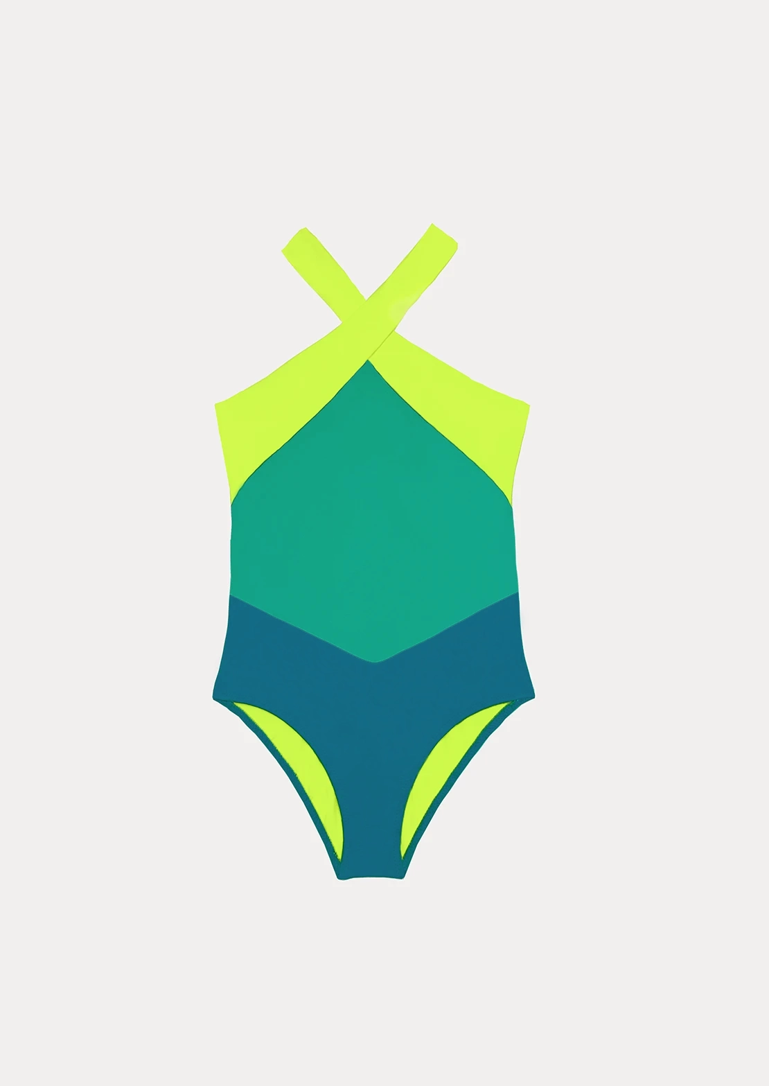 Bañador para niñas y teens modelo Halter Ocean Colorblock To the Moon.