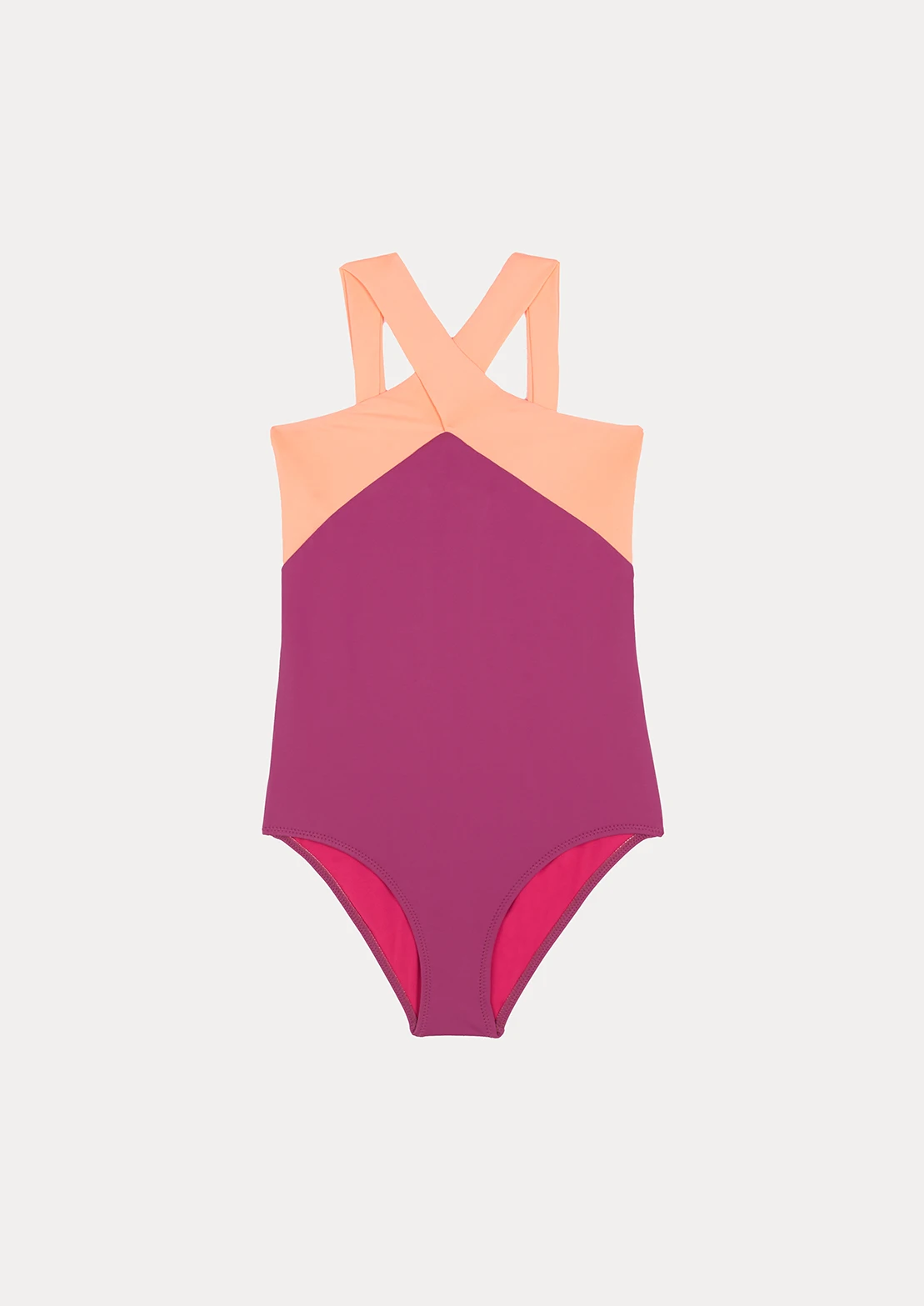 Bañador de To the Moon modelo Halter Plum ideal para niñas y teens.