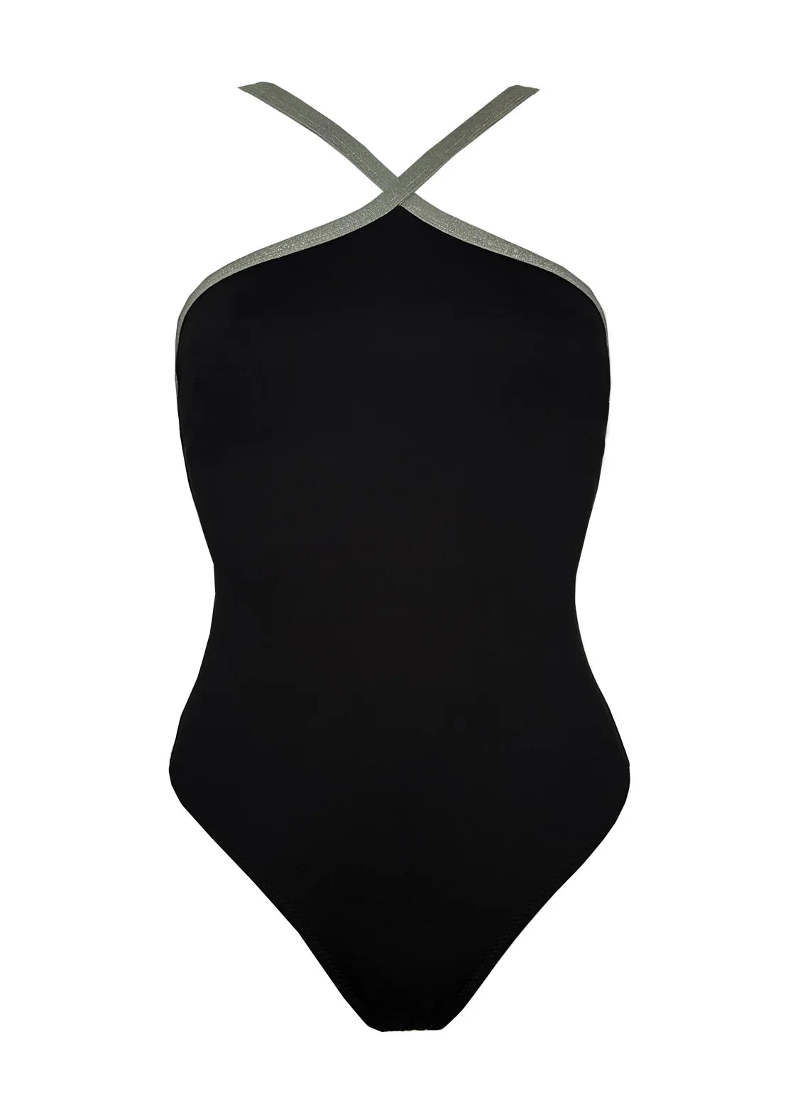 Silueta bañador. Comprar Bañador Halter negro para mujer y teen con de To the Moon.