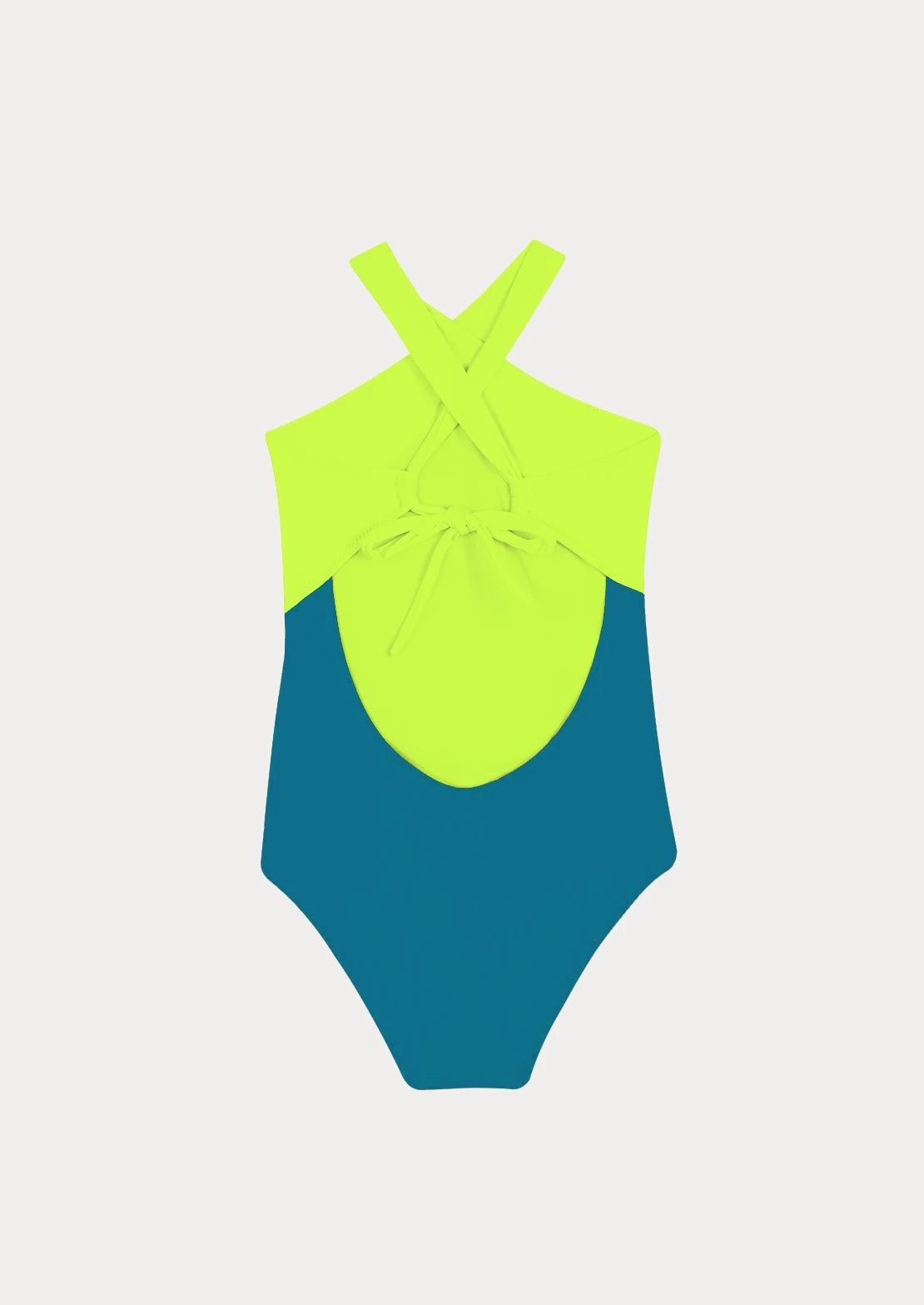 Comprar bañador para niñas y teens de To the Moon. Modelo Halter Ocean Colorblock colección 2025.