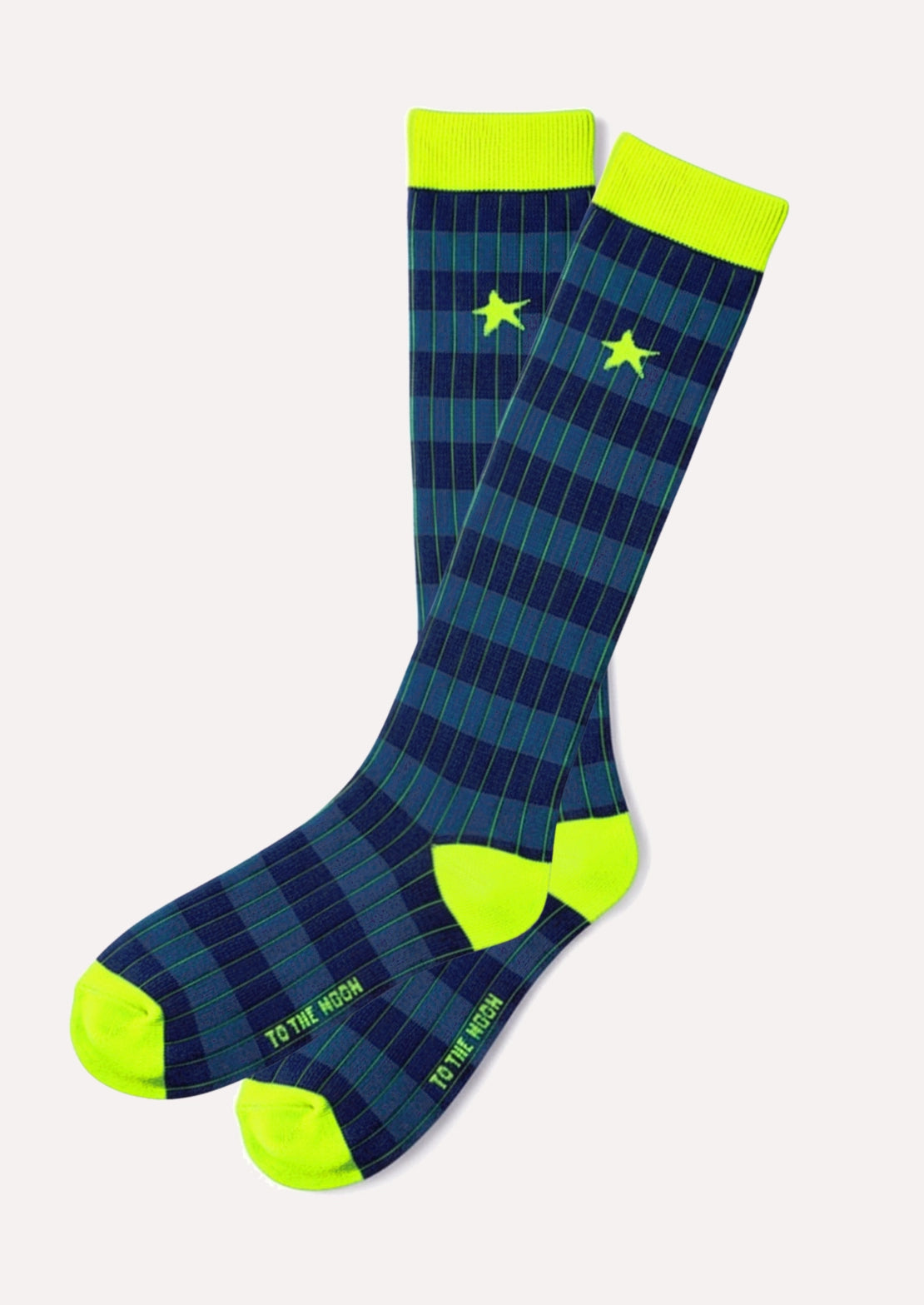 CALCETINES CANALÉ RAYAS AZULES CAÑA ALTA