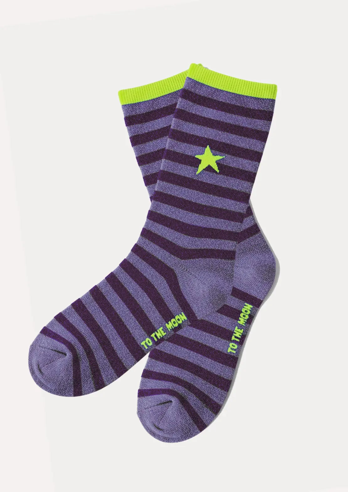 MEIAS LÚREX COM RISCAS LILAS