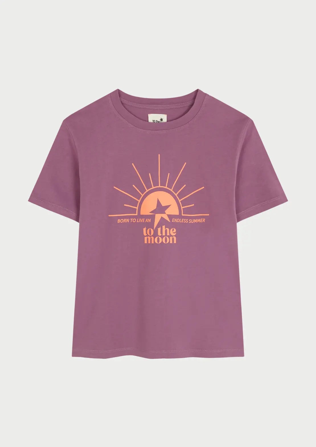 Camiseta de manga corta de To the Moon color rosa.