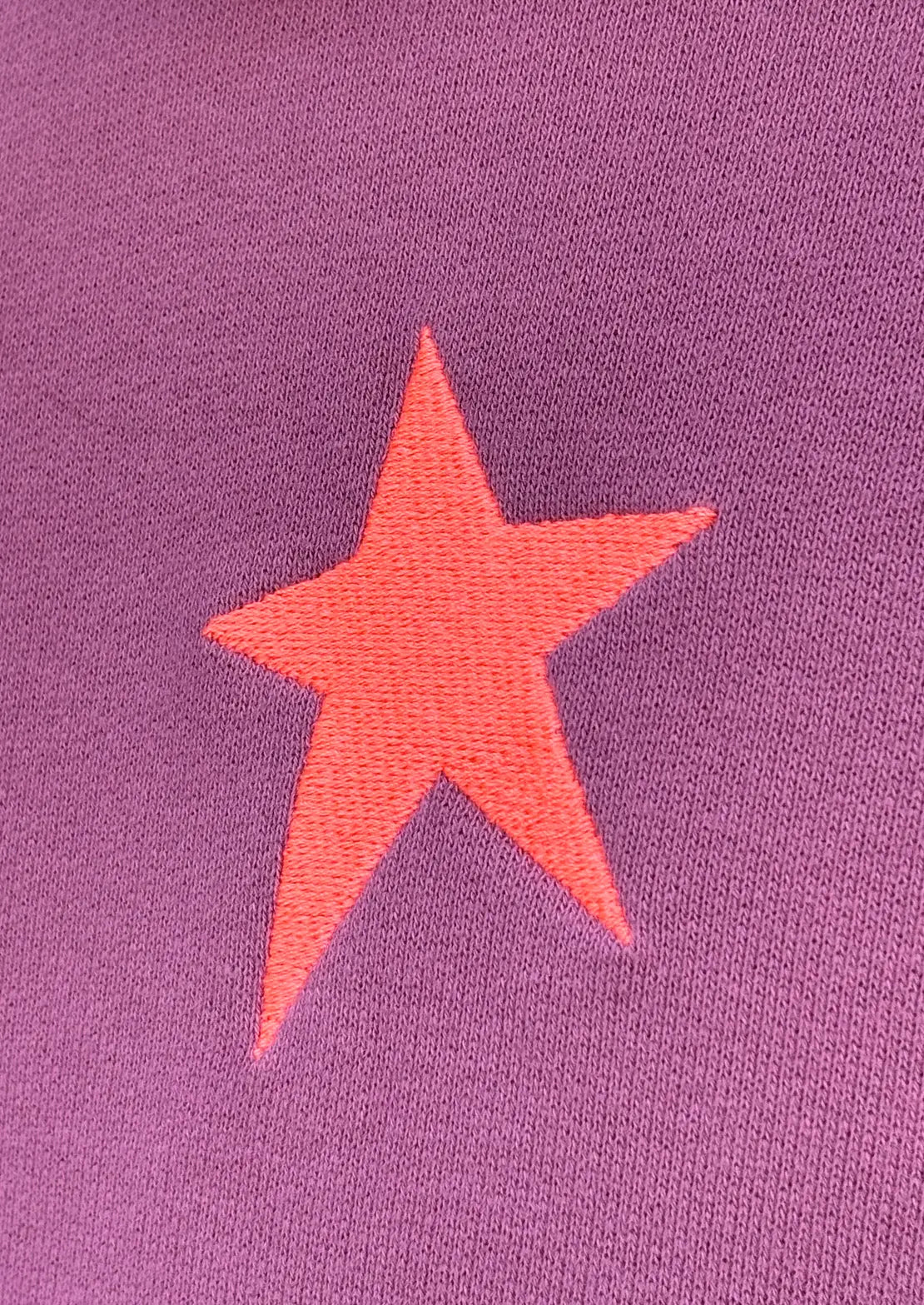 Detalles bordado de la estrella de la sudadera animal Berry de To the Moon.