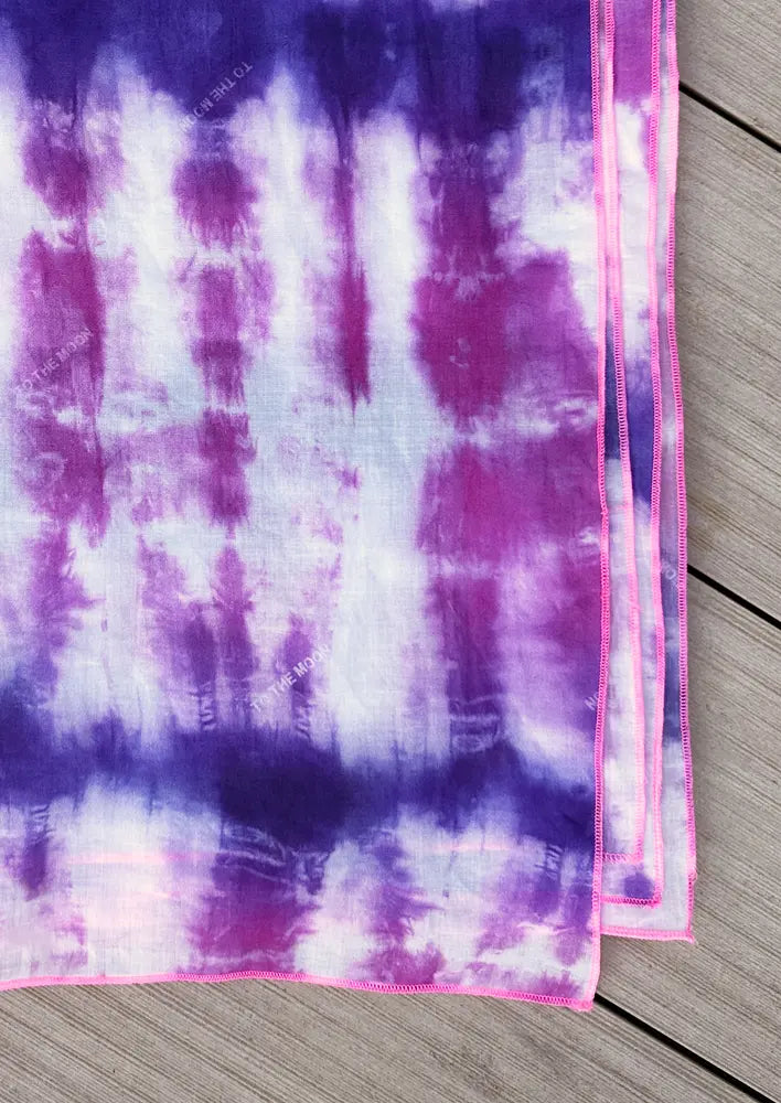 pareo de algodón to the moon rosa, morado y rosa flúor comprar online