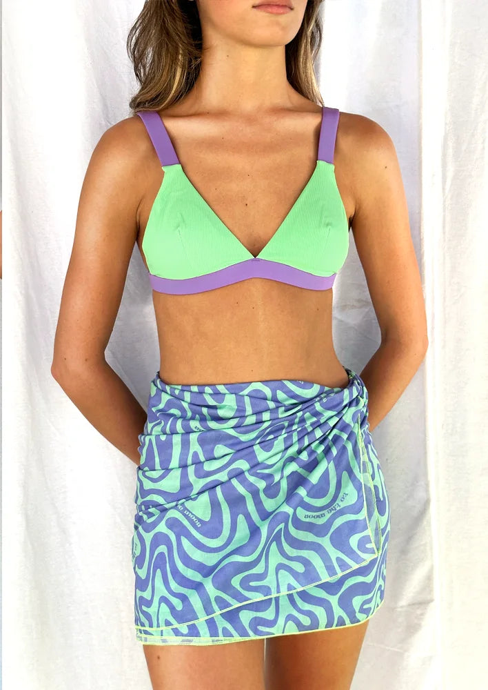 Lilac and fluorescent orange animal print swimsuit - Summer 2023 - To the  Moon