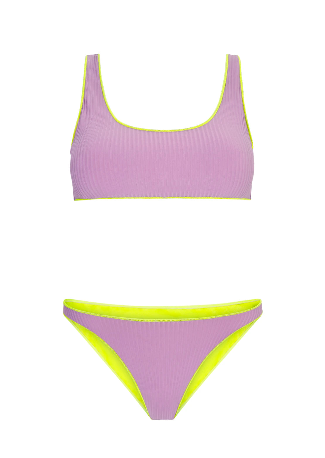 Silueta del bikini Soft Pink To the Moon para mujer y teen.