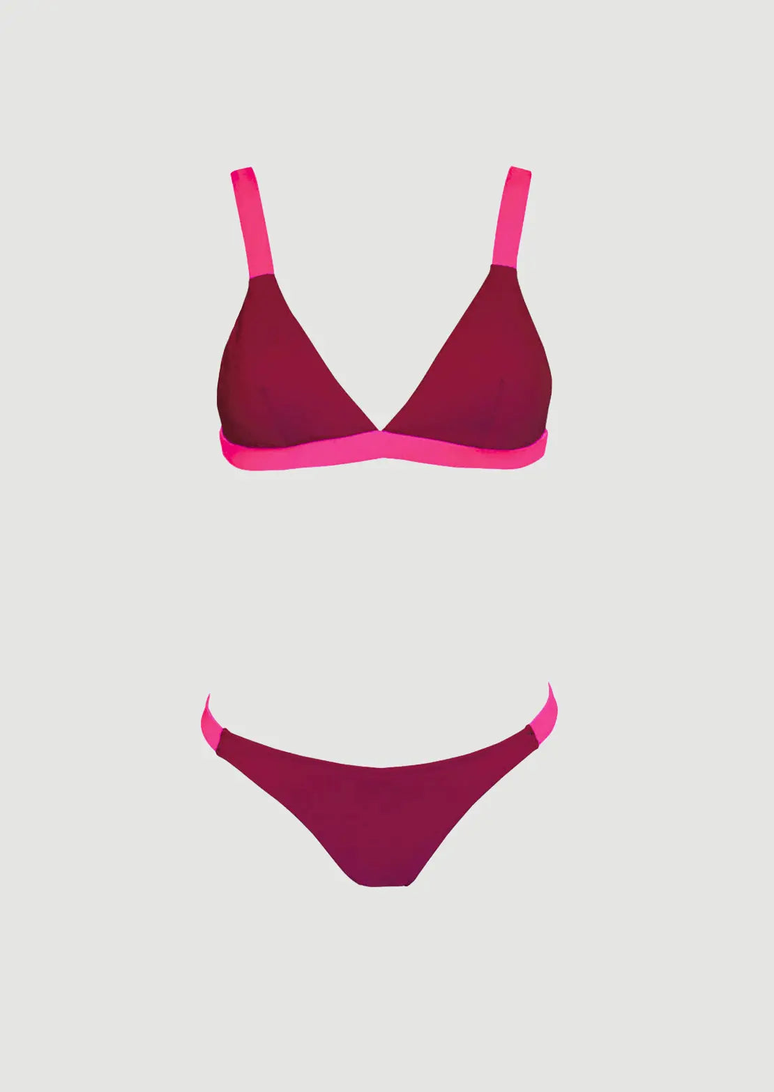 Silueta del Bikini Triangle Cherry de To the Moon sobre fondo blanco para mujer verano 2026.