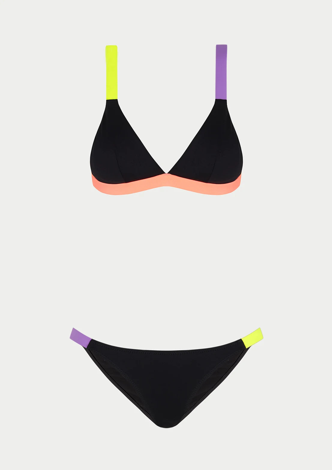 Silueta del bikini Triangle Black de To the Moon para mujer y teen.