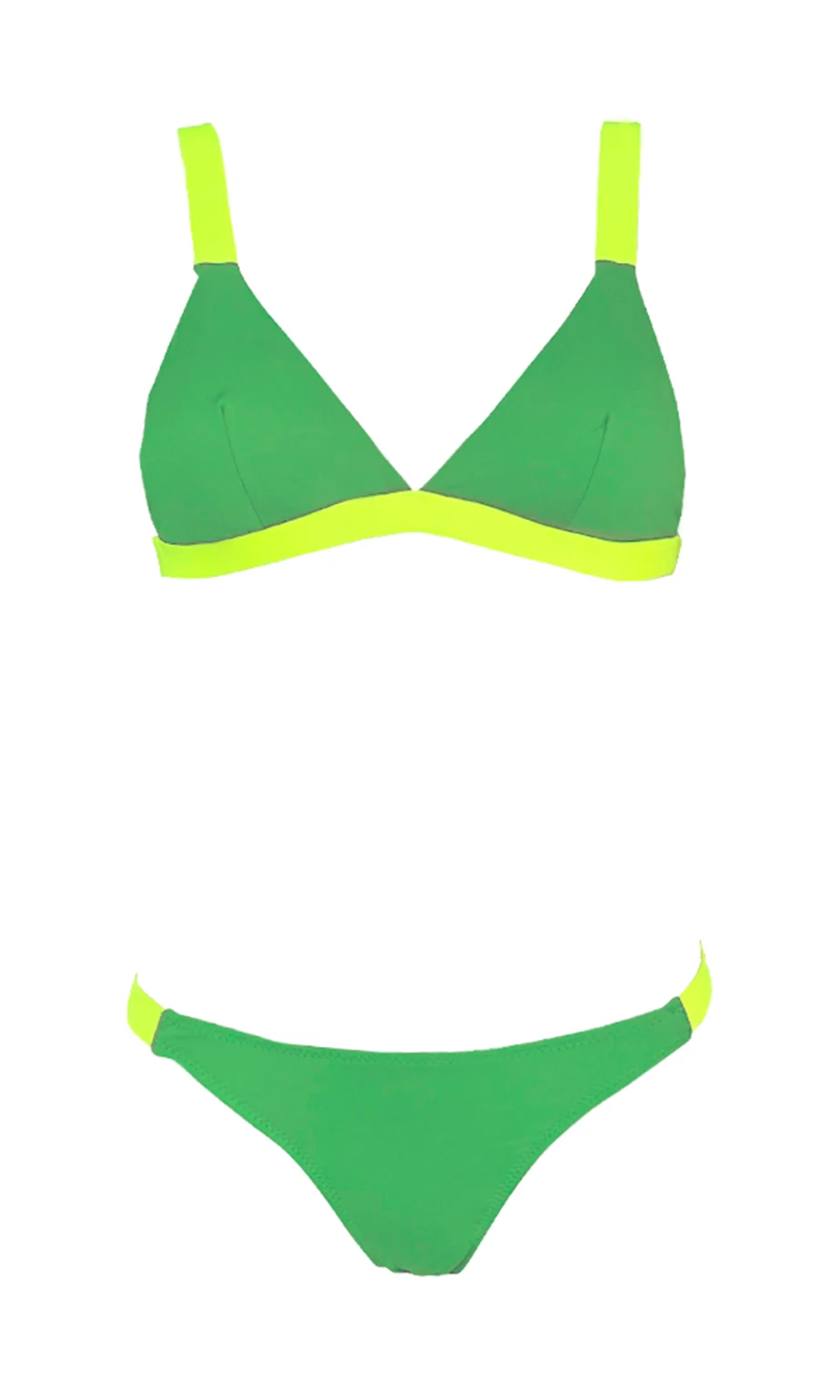 Silueta del bikini Triangle Lima Limón de To the Moon para mujer y teen.