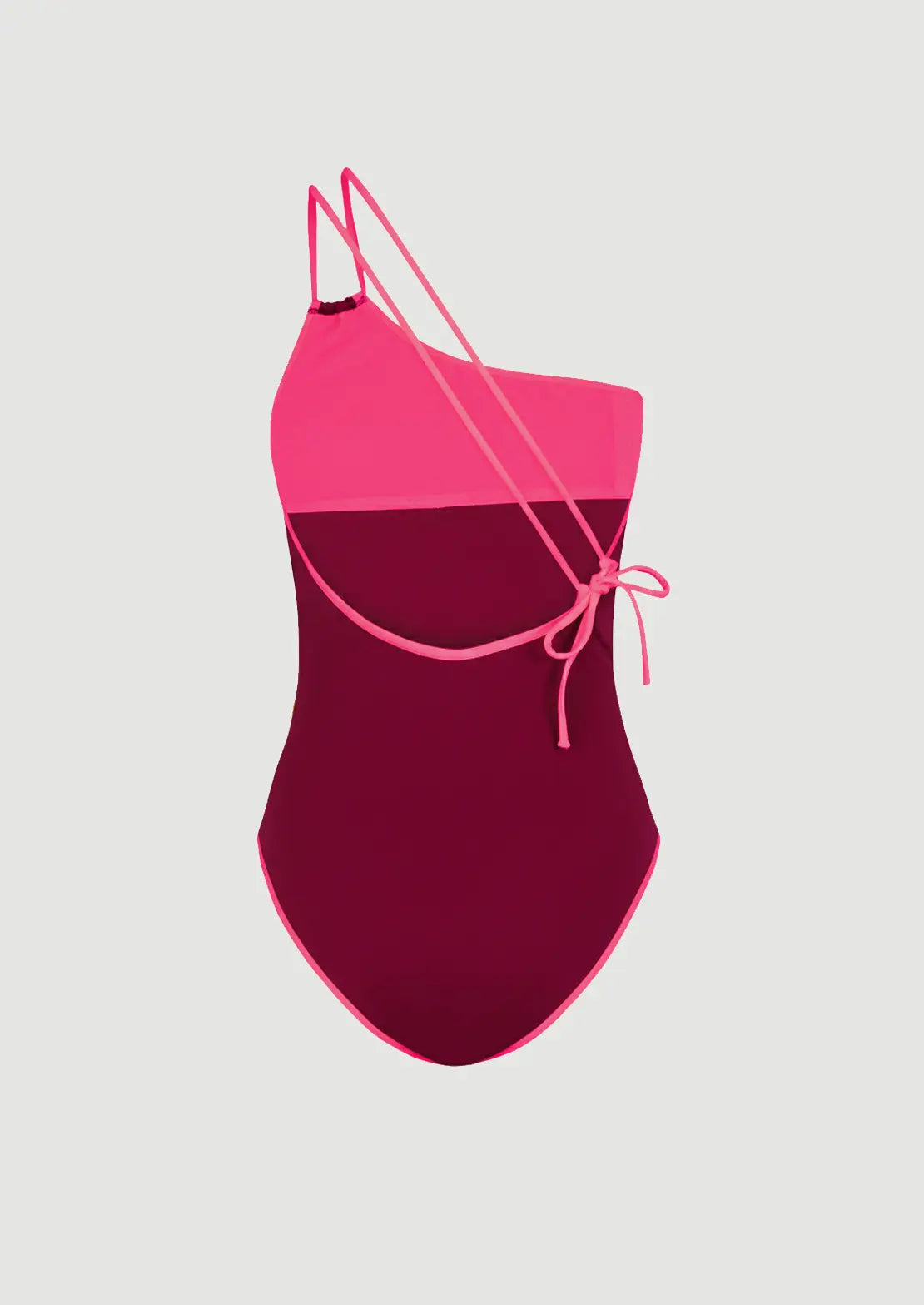 Silueta parte trasera del traje de baño Bali rojo cereza de To The Moon para adolescentes y mujeres