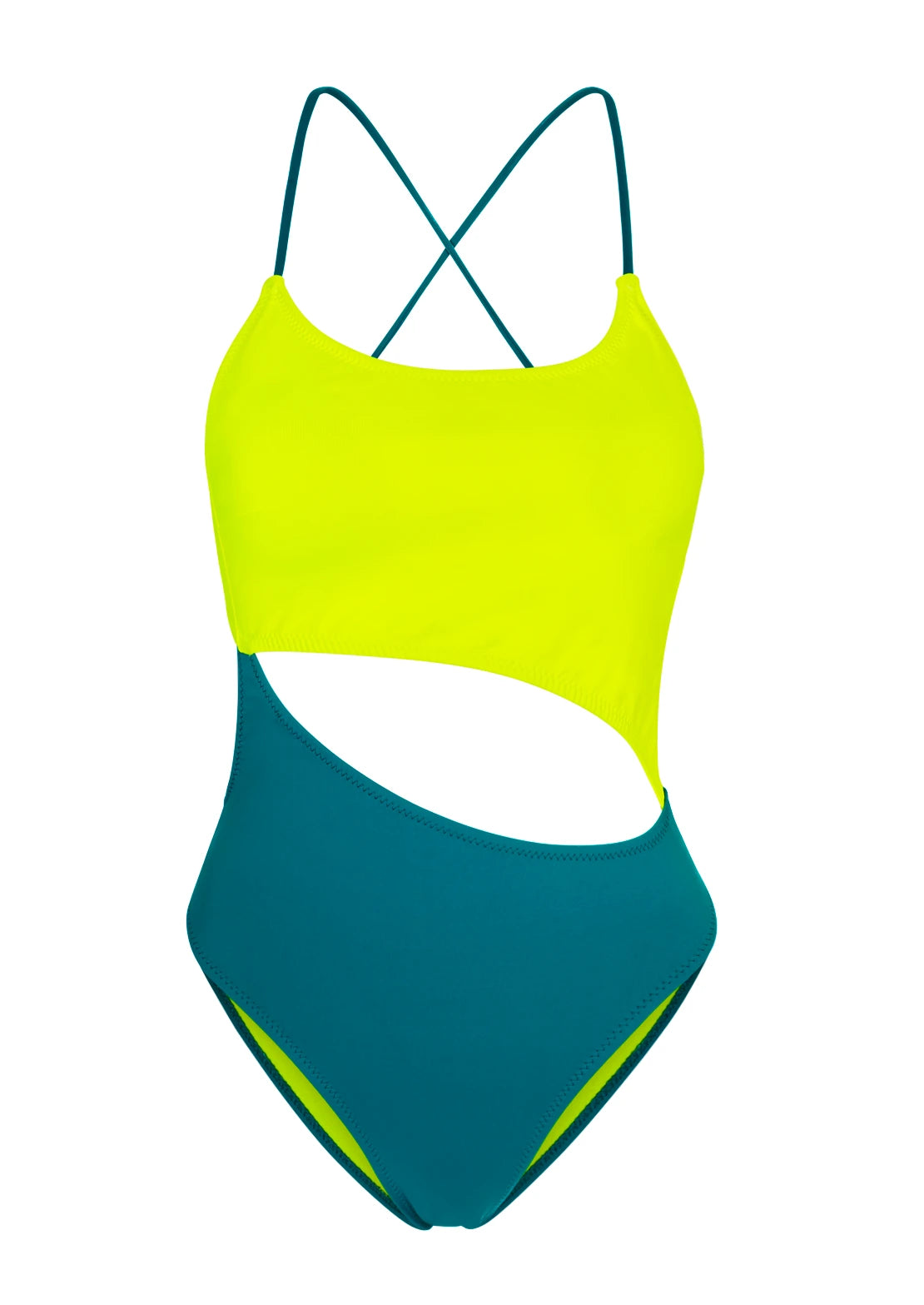 Silueta del Trikini Moon Ocean de To the Moon para mujer y teen.