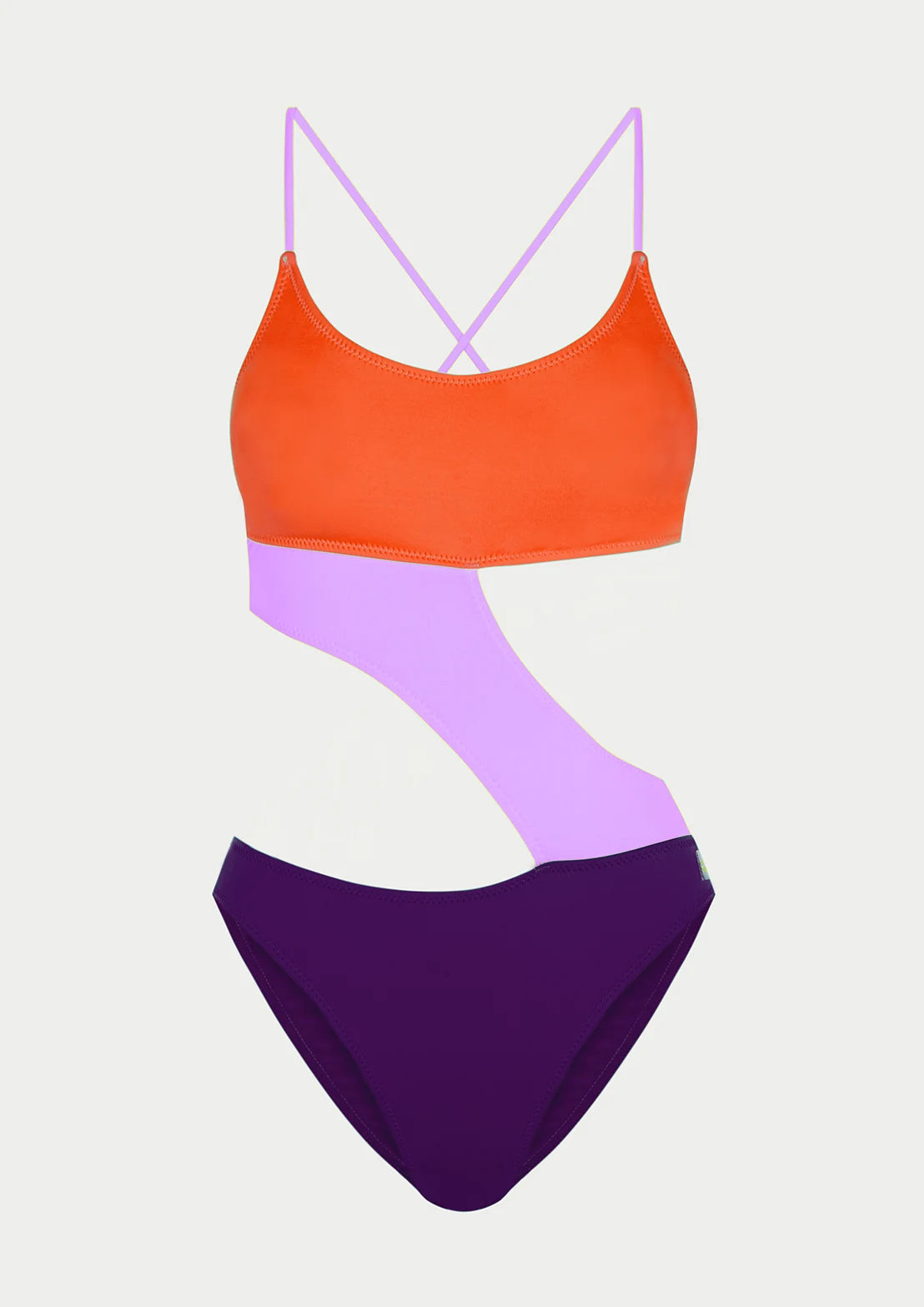 Comprar trikini To the Moon modelo Snake Orange color naranja, lila y berenjena