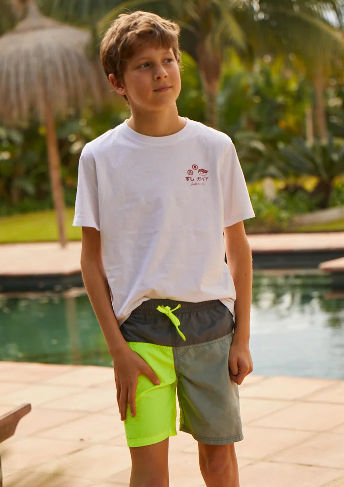Fluorescent boy surf swimsuit - 2023 swimwear collection- To the Moon