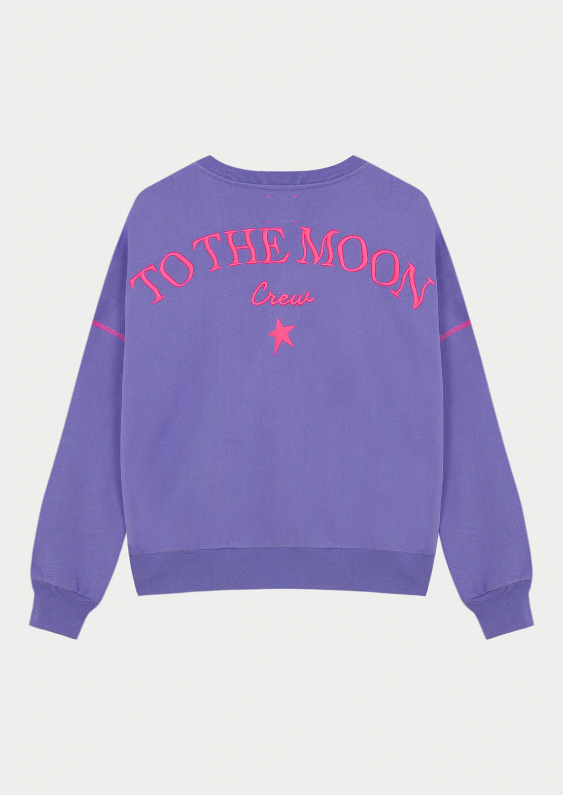 La sudadera lila oscuro de la temporada con manga caída de To the Moon.
