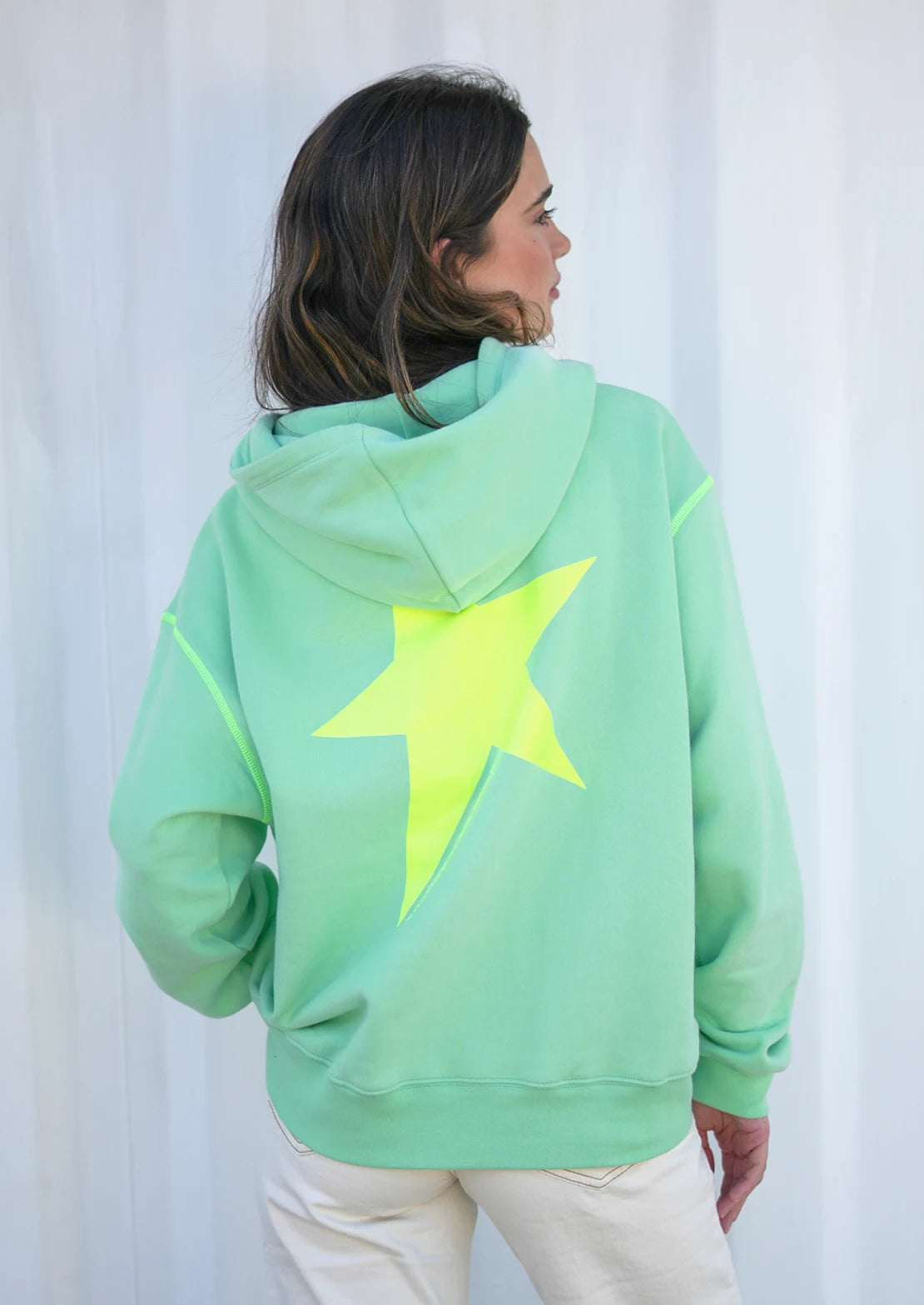 The Moon Sudaderas Amarillo Fosforito Mostly Heard Rarely Seen