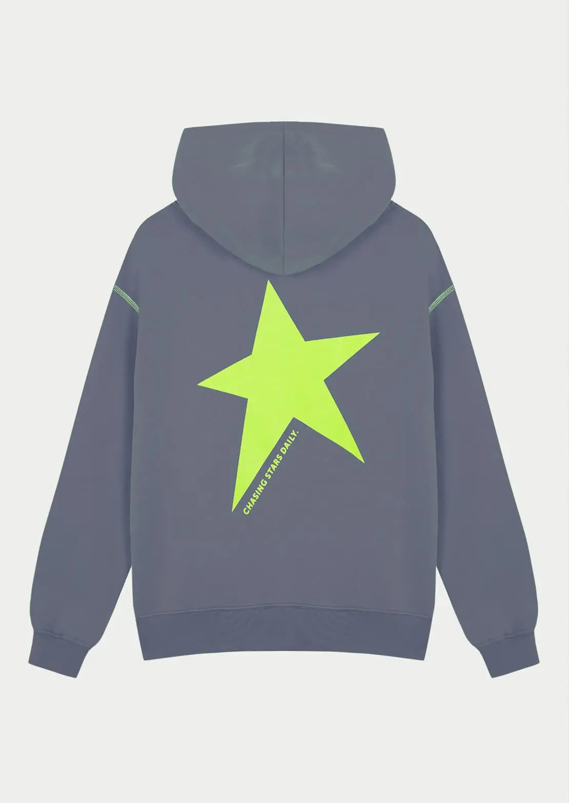 Comprar sudadera de To the Moon en color gris con capucha y bolsillo canguro.
