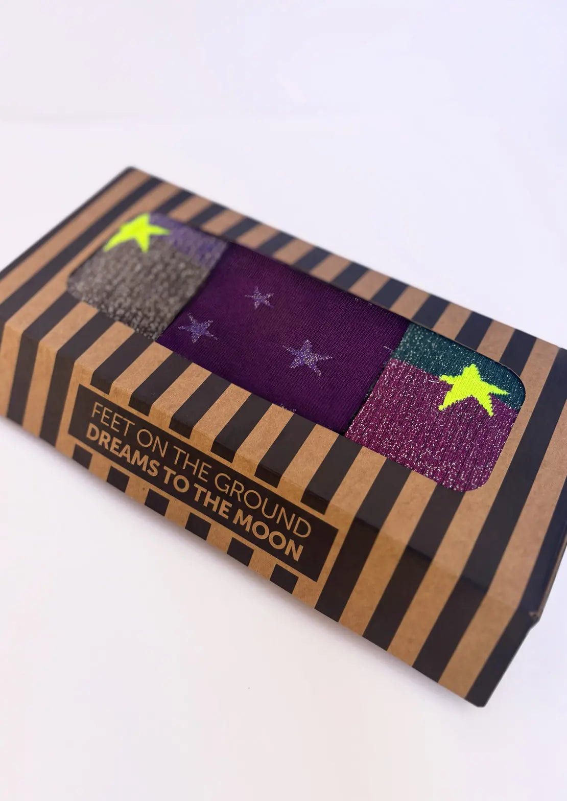 Pack de 3 pares de calcetines mix de To the Moon con lurex de caña baja.

