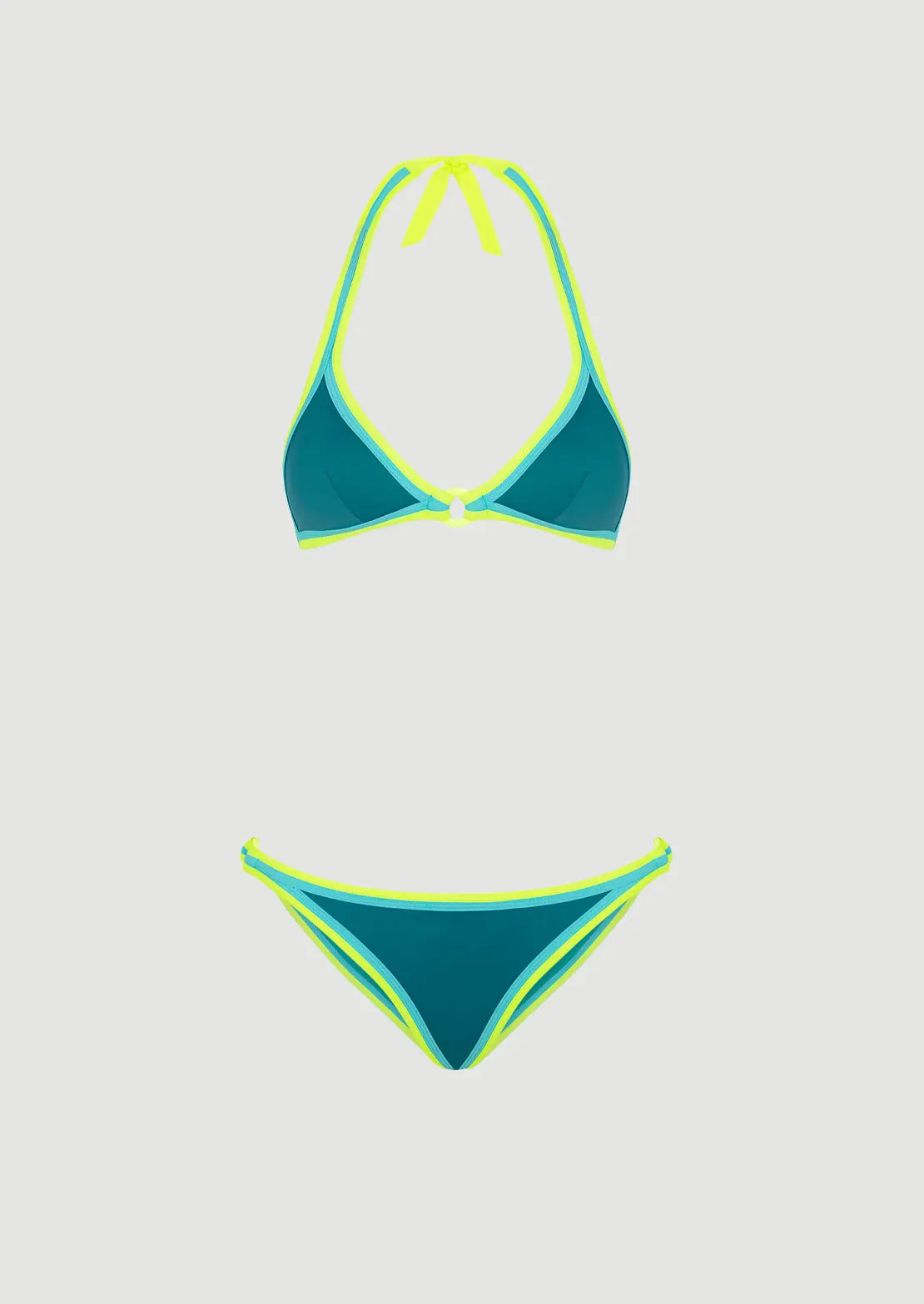 Silueta del Bikini Bahamas Ocean de To The Moon con diseño multitono sobre fondo blanco minimalista.
