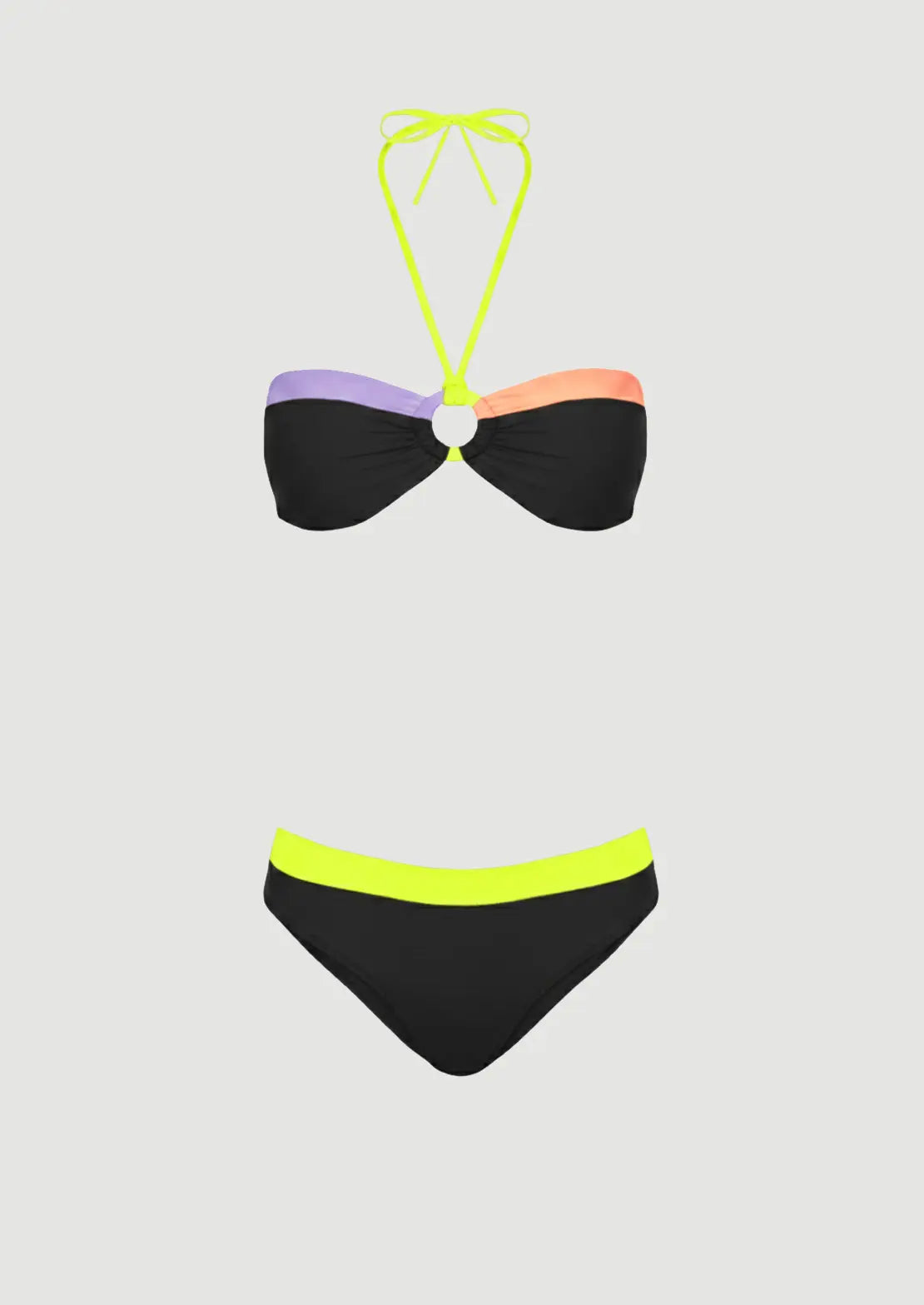 Silueta del bikini Bond Black sobre fondo blanco para mujer y adolescentes de To the Moon
