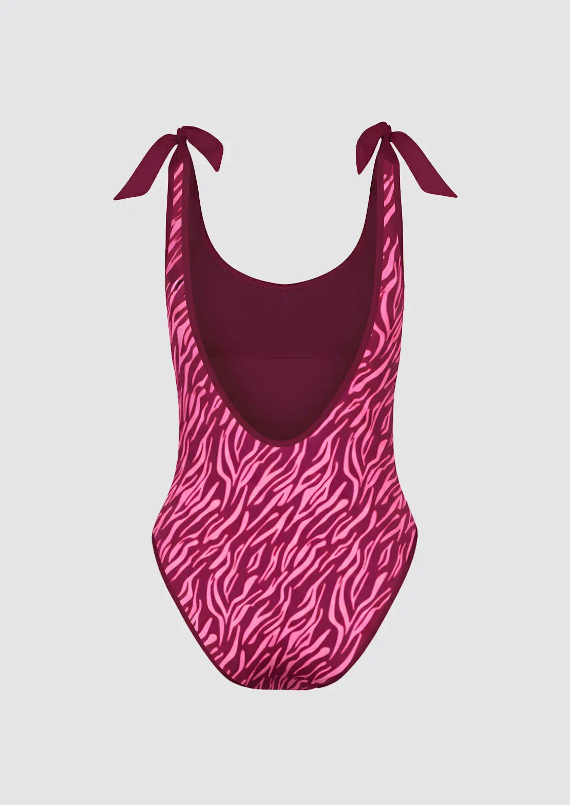 Silueta de la parte trasera del traje de baño Classic Cebra Pink de To The Moon para teens
