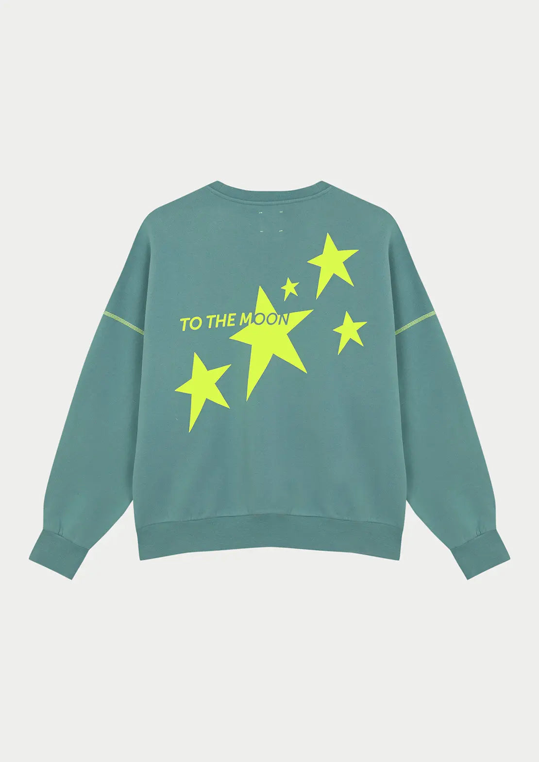 Sudadera color azul ocean ideal para teens de To the Moon. Algodón 100% Sweat Stars Ocean
