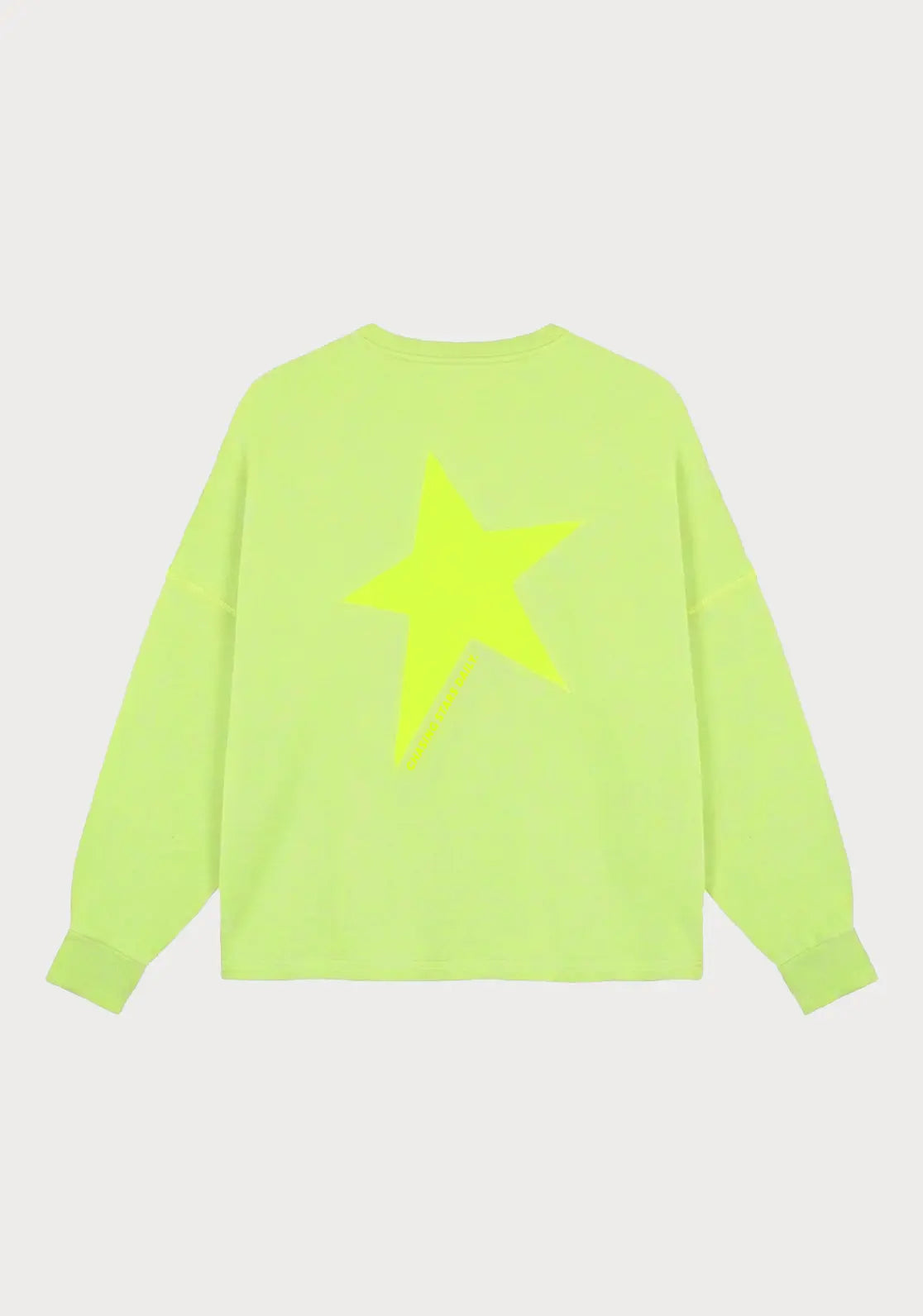 Sudadera Loose Lima de To the Moon.  Ideal para mujer y teen, color lima y amarillo flúor y ideal para el verano.
