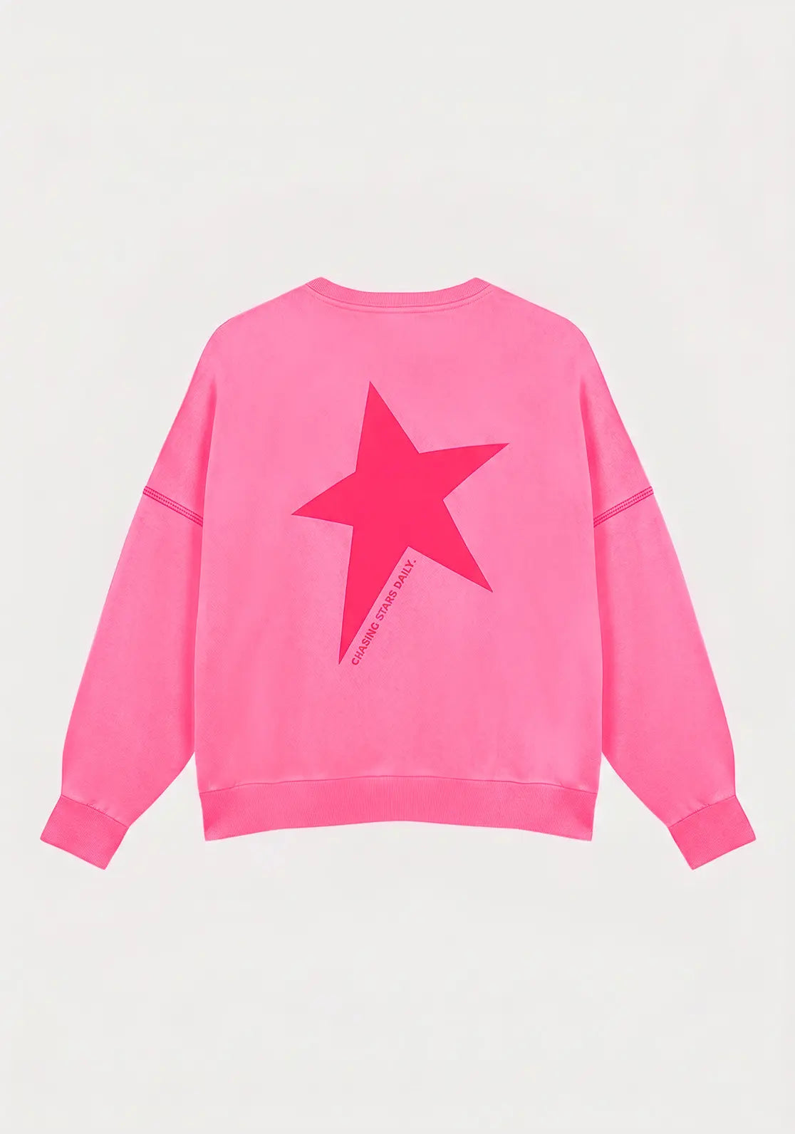 Sudadera Star Neon Pink de To the Moon.  Ideal para mujer y teen, color rosa flúor y ideal para el verano.
